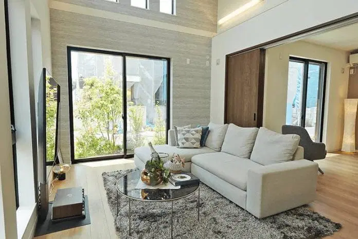 Japanese-inspired architectural design with clean lines and natural elements.